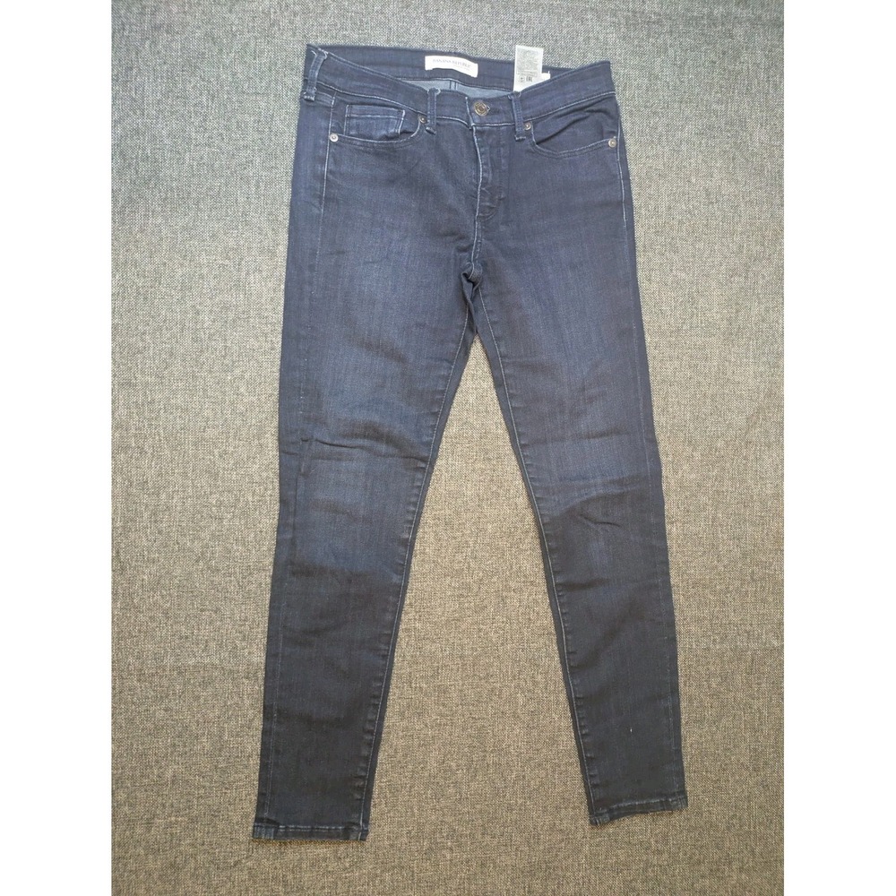 Banana Republic Jeans Mens Skinny Slim Fit Travel‎ Denim Dark Wash 30x28 Size 27